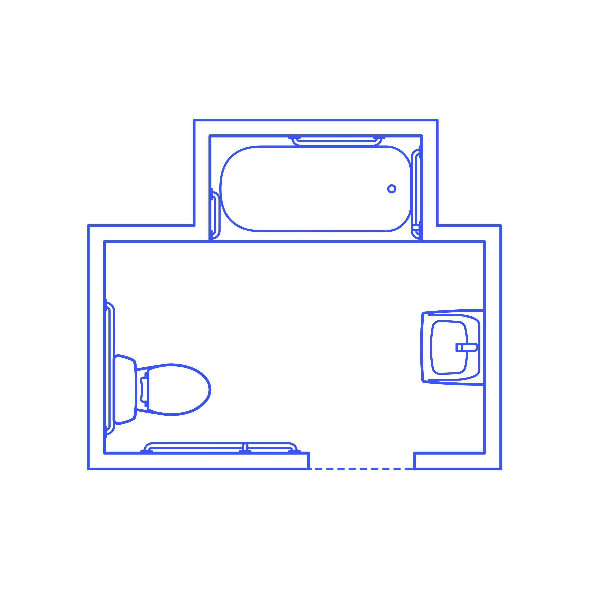 Layouts Bathrooms Full Accessible 2 Wall Center Silhouette Svg Vector Free Vectors